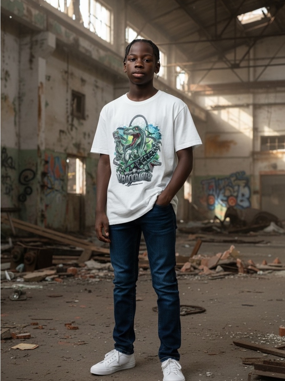 Universal Jurassic Park Velocicoaster Collectible Shirt SM